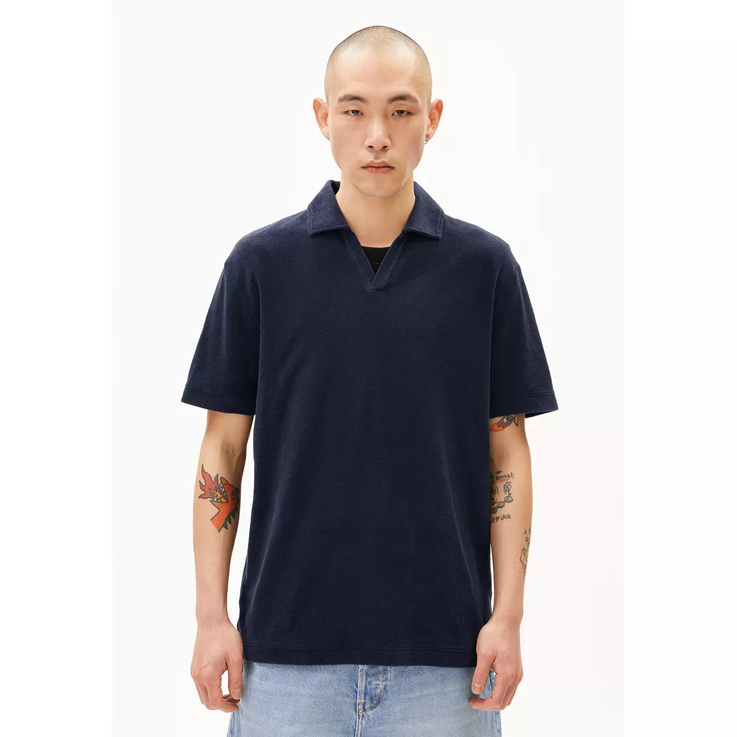 ARMEDANGELS - Poloshirt, kurzarm, für Herren, Marine, Größe L