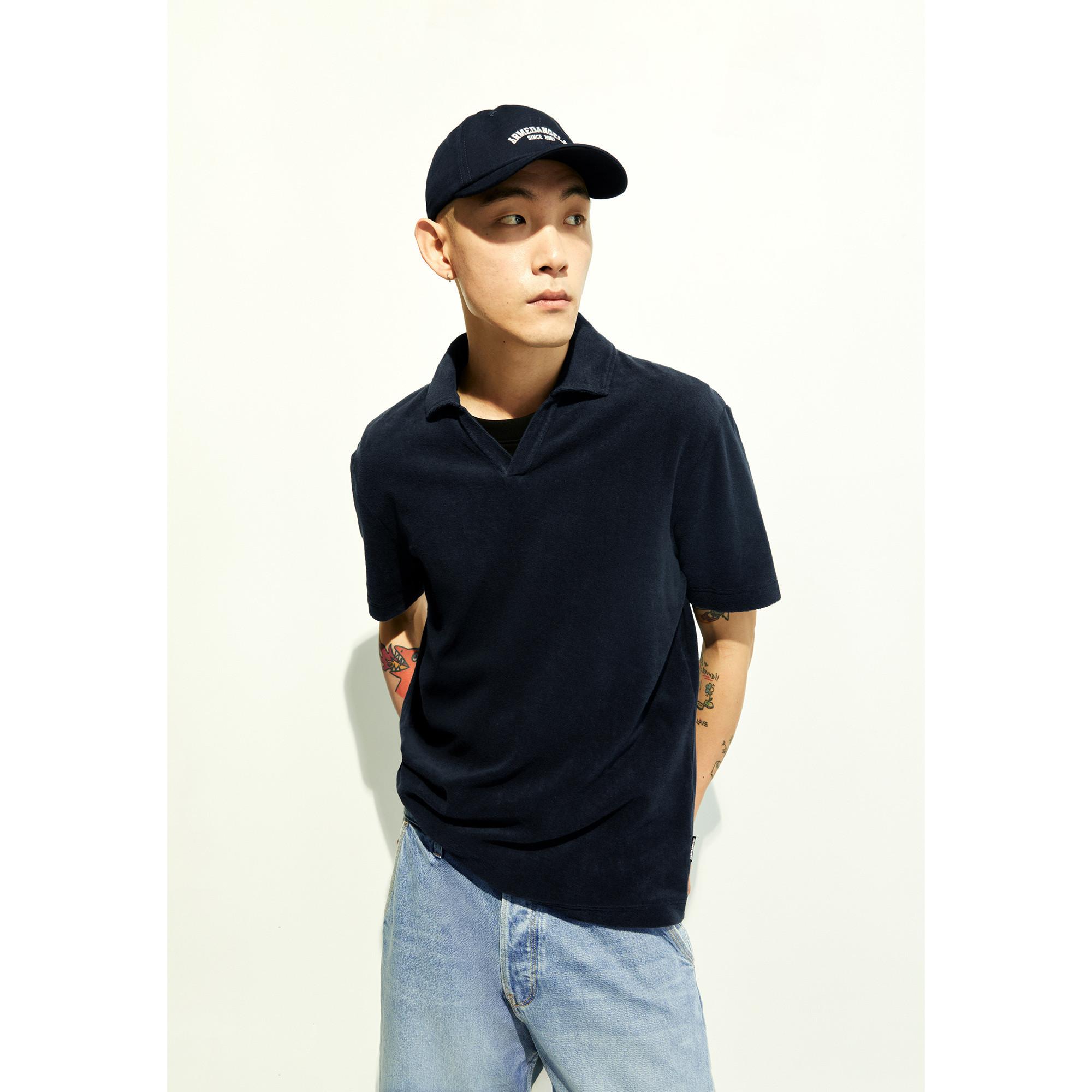 ARMEDANGELS Maarkos Terry Poloshirt Kurzarm  