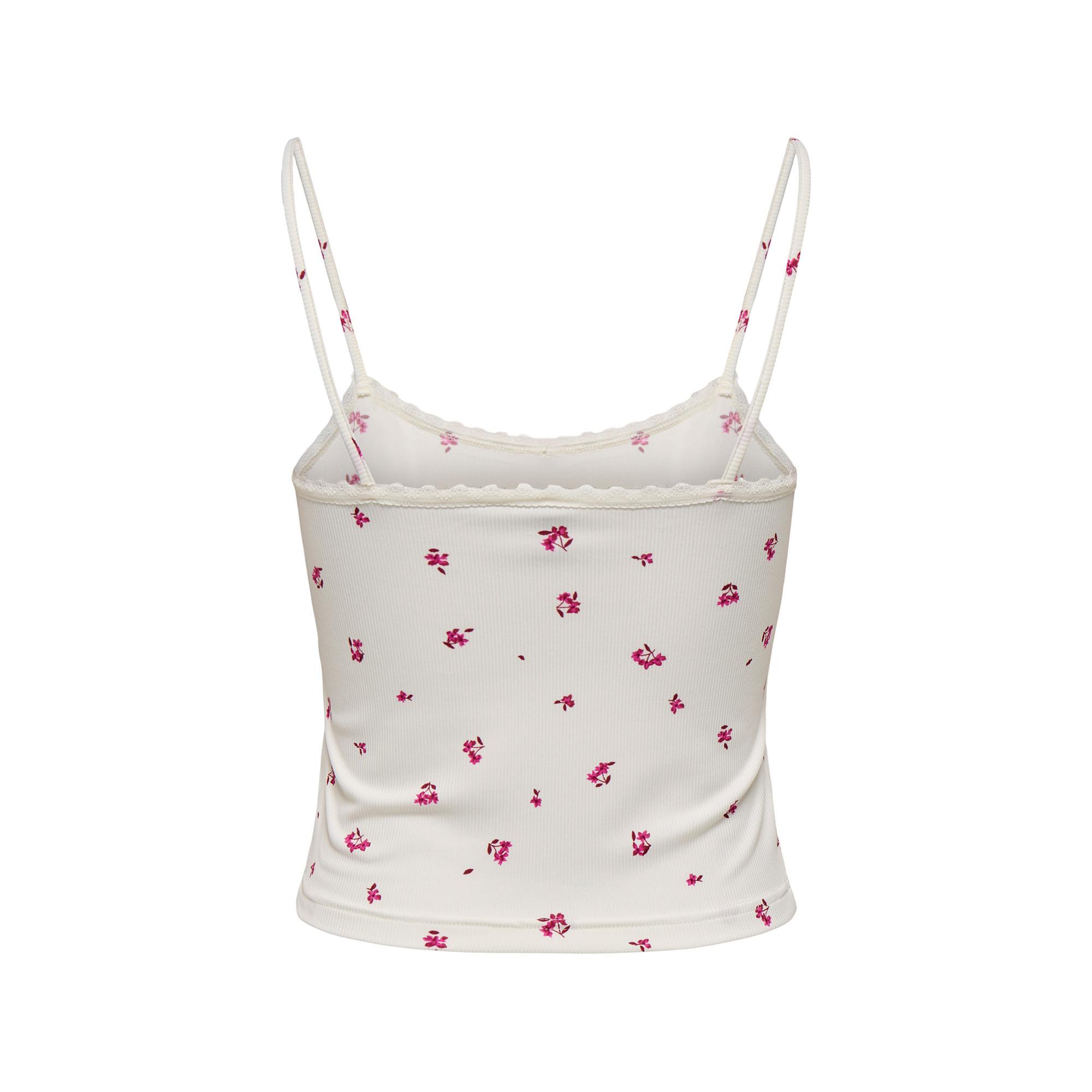 Only Lingerie Mirce Top Cami a Costine Stampa Floreale  