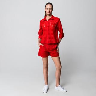 Manor Woman Camicetta Relaxed Fit Corta Pizzo  