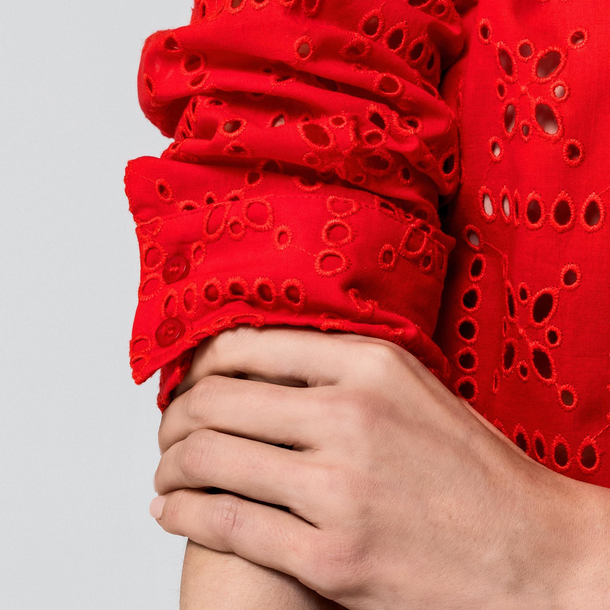 Manor Woman Camicetta Relaxed Fit Corta Pizzo  