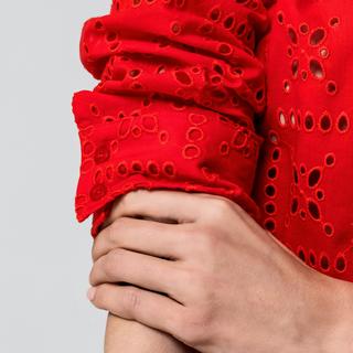 Manor Woman Camicetta Relaxed Fit Corta Pizzo  