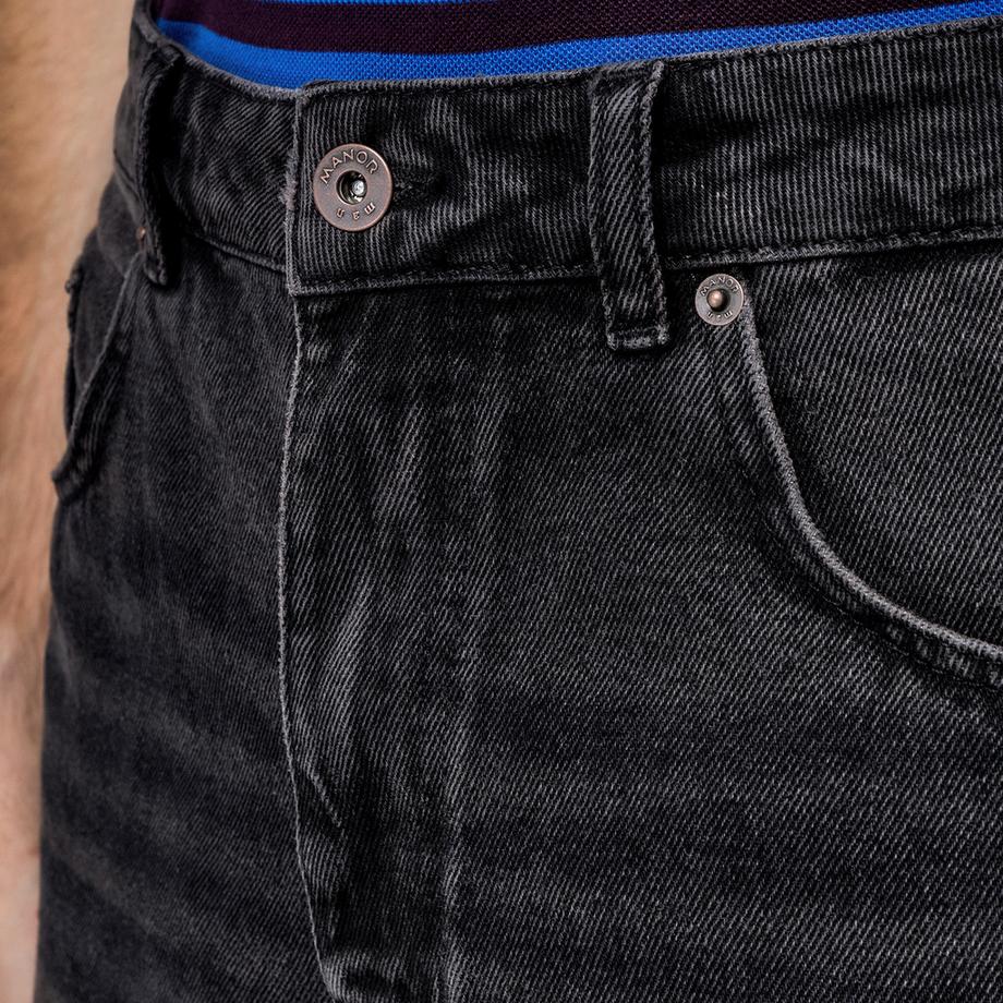 Manor Man Short in denim Regular Fit  