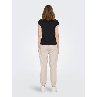 ONLY T-Shirt Scollo a V Maniche Corte Vestibilità Regolare  