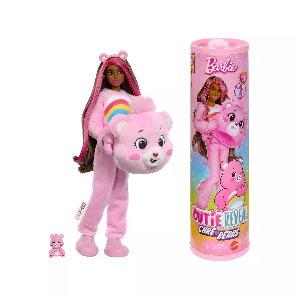 Barbie - Cutie Reveil Care Bears Puppe rosa, Multicolor