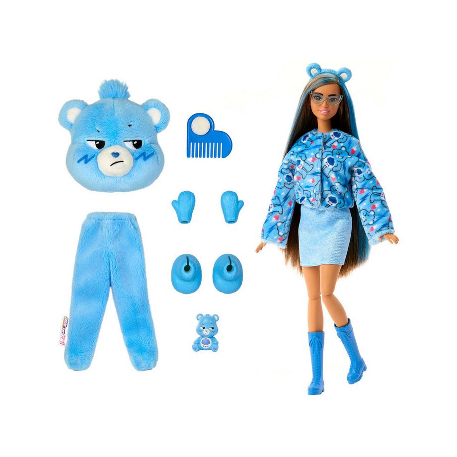 Barbie  Cutie Reveil Care Bears Puppe blau 