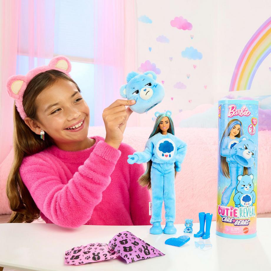 Barbie  Cutie Reveil Care Bears Puppe blau 