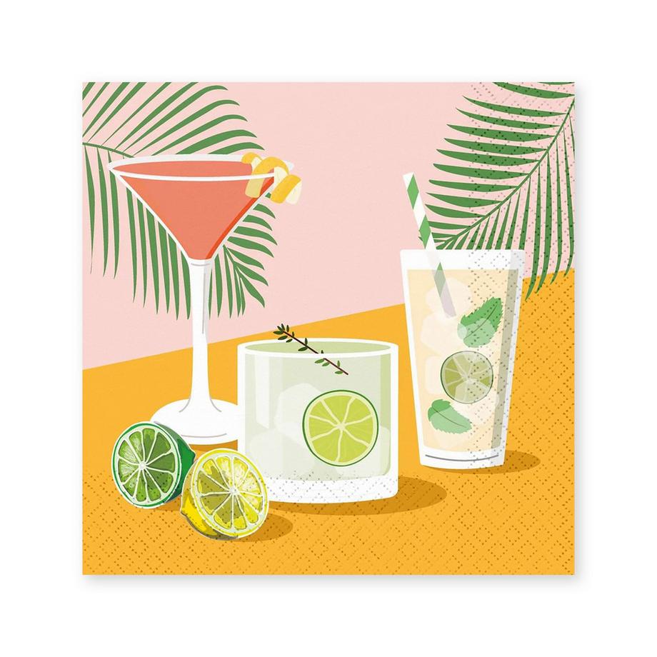 Paper + Design Papierservietten, 20 Stück Drinks 