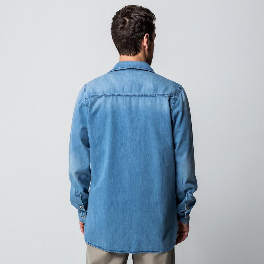 Manor Man Langarm Jeanshemd  