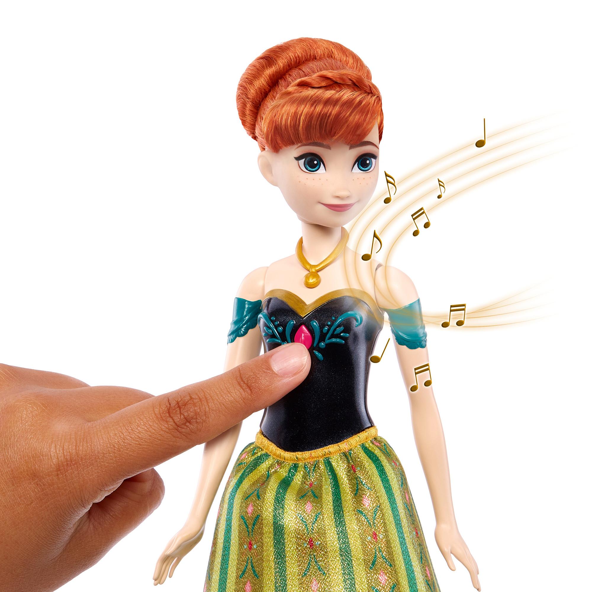 Mattel  Disney La Regina del Ghiaccio Bambola Cantante Anna (D, I, E, F) 