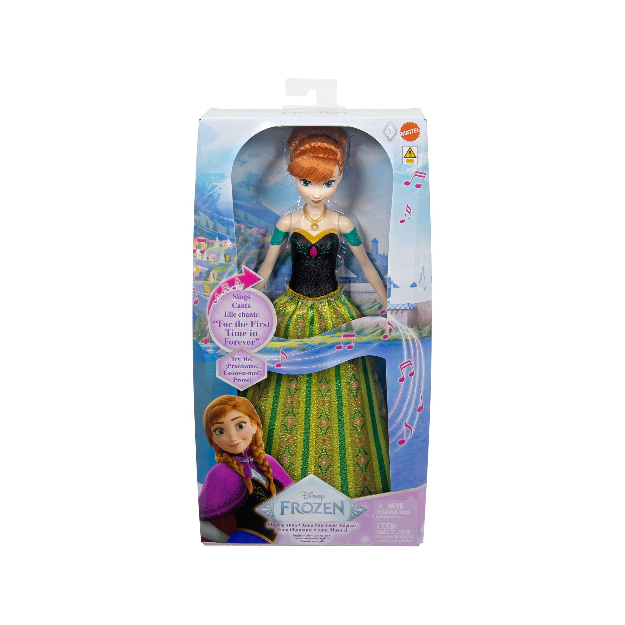 Mattel  Disney La Regina del Ghiaccio Bambola Cantante Anna (D, I, E, F) 