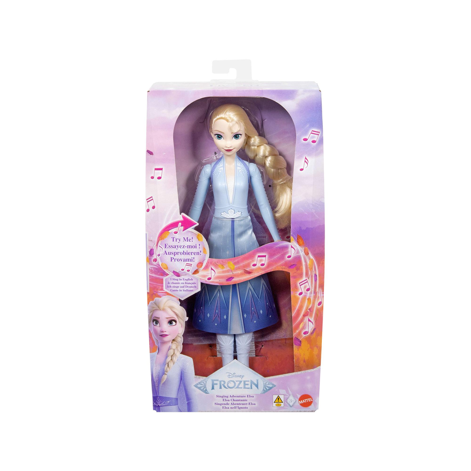 Mattel  Disney La Regina del Ghiaccio Bambola Cantante Elsa (D, I, E, F) 