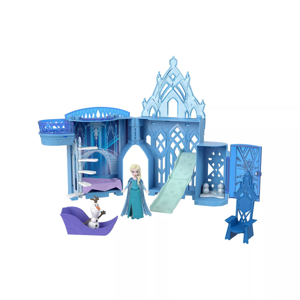 Disney Frozen Disney „Die Eiskönigin“ Spielzeug, Elsas Stapelschloss, Geschenke für Kinder
