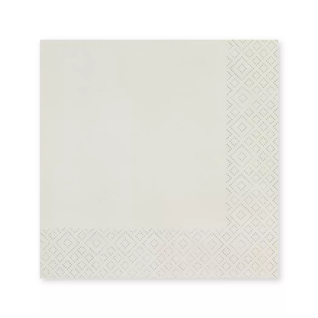 Ihr - Servietten,12 Stück, 40cm, Beige