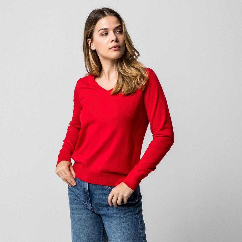 Manor Woman Pullover Col V  