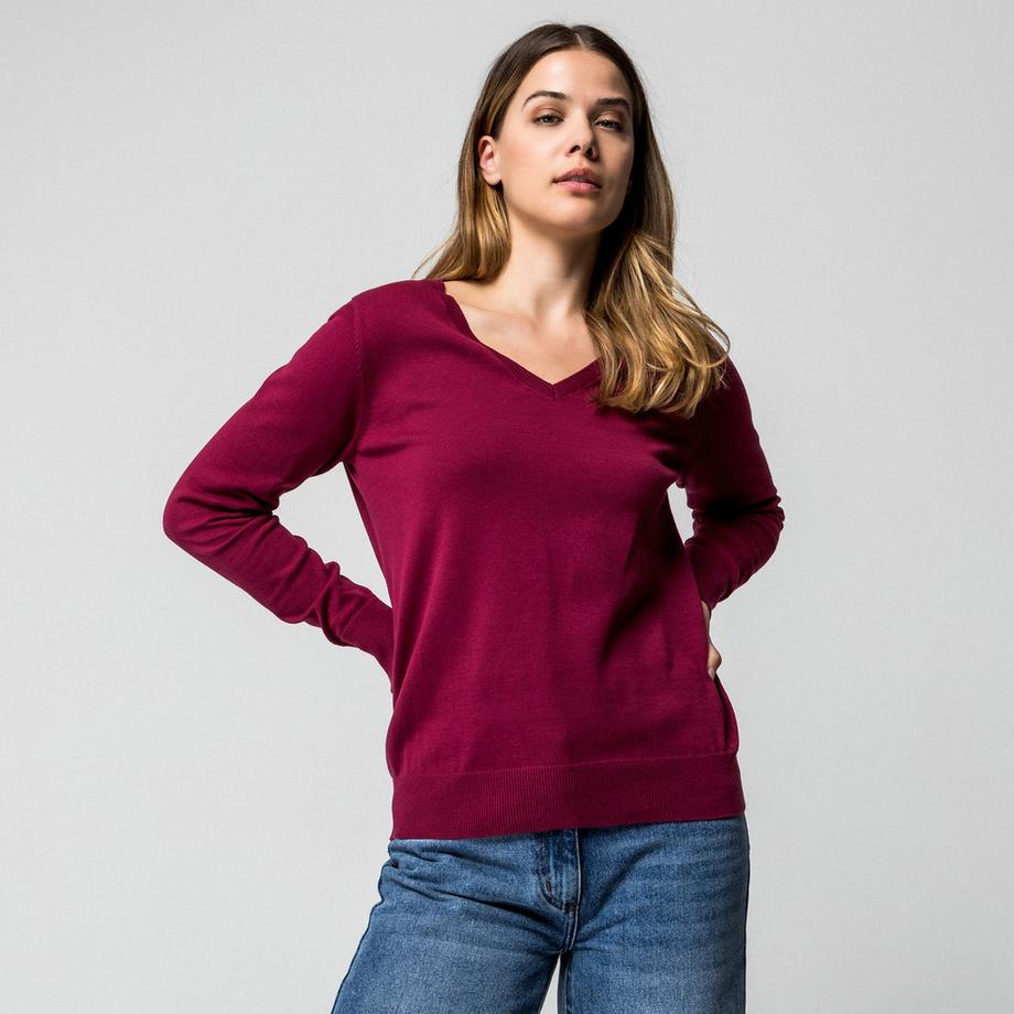 Manor Woman Pullover Col V  