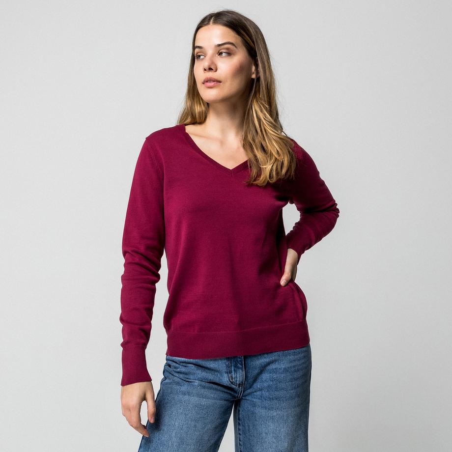 Manor Woman Pullover Col V  