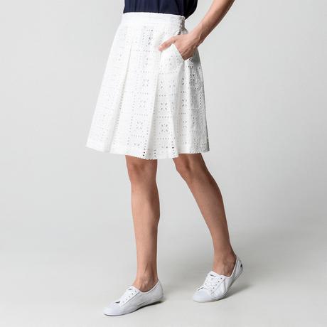Manor Woman Freizeit A-Linien Rock mit Lochspitze  