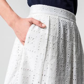 Manor Woman Freizeit A-Linien Rock mit Lochspitze  