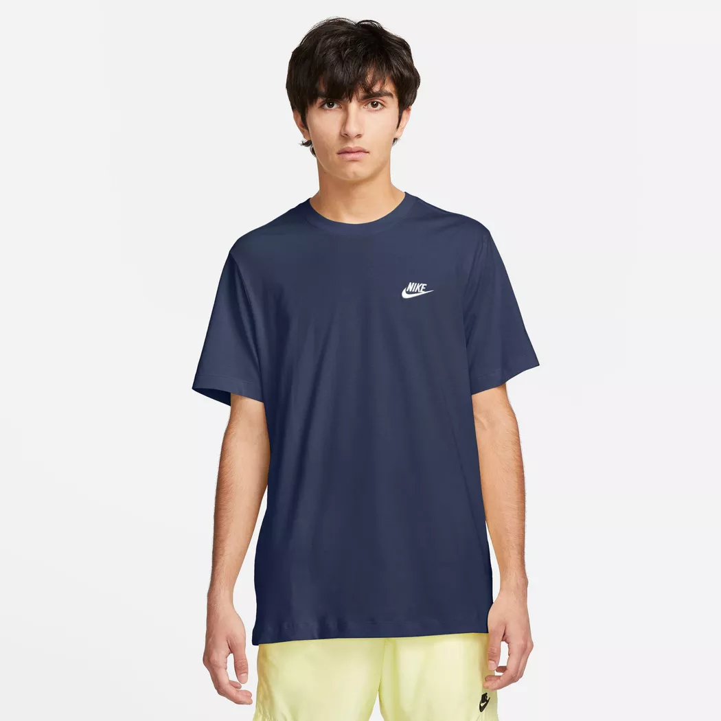 Nike T-shirt à Manches Courtes Sportswear Club Midnight Navy / White XL Homme
