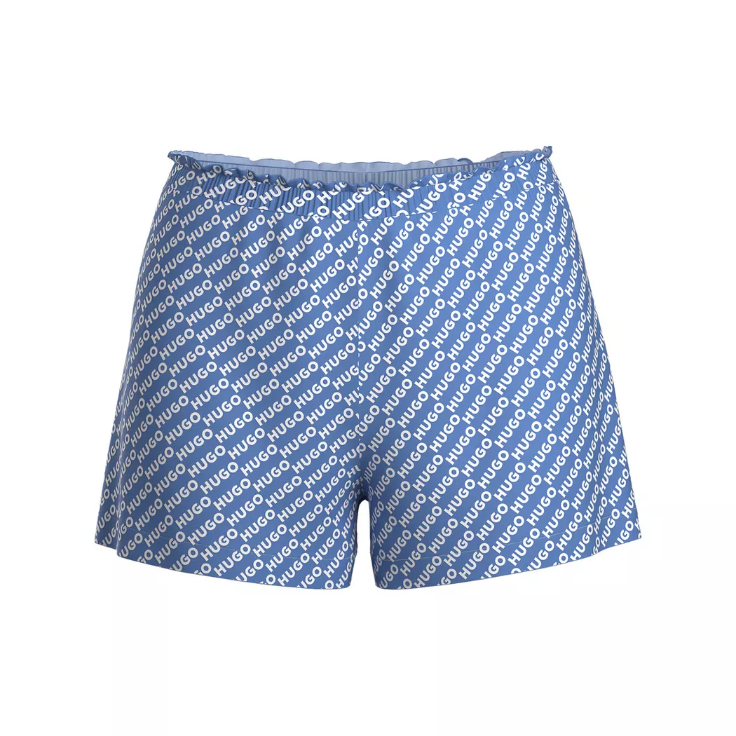 Hugo Leopard Print Pyjama Shorts Light Blue XS