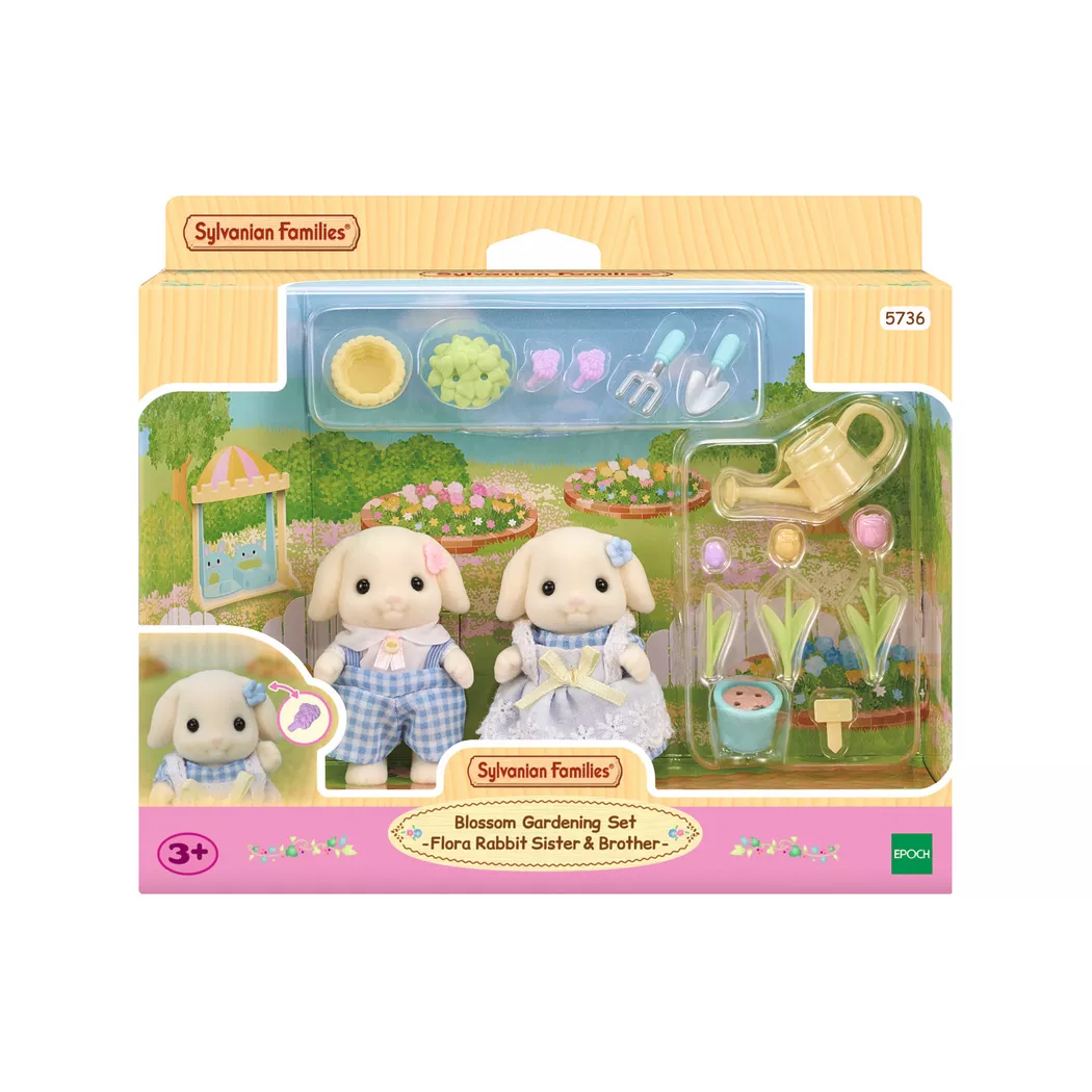 Sylvanian Families - Blumen- und Garten-Spielset mit Figuren, Multicolor