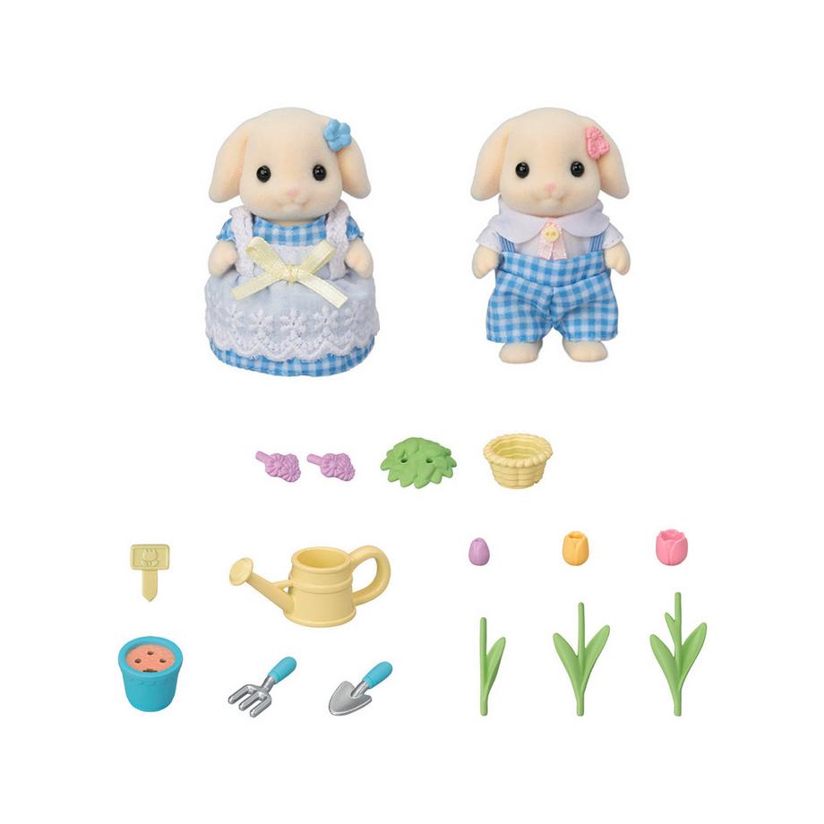 Sylvanian Families  Le frère et la sœur Lapin Bélier 