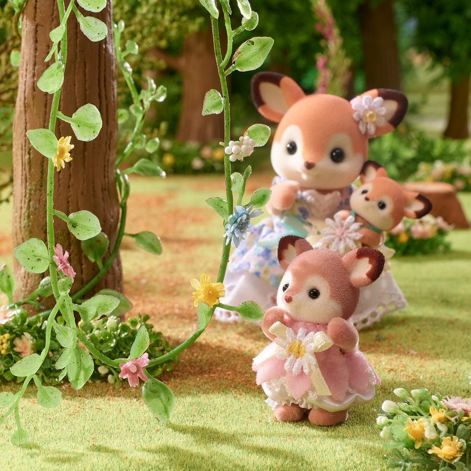 Sylvanian Families  Bébé chevreuil avec balançoire fleurie Set de jeu 