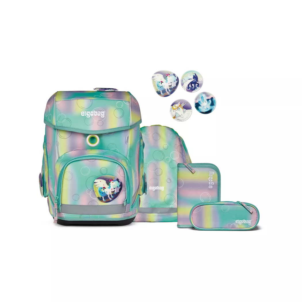 Ergobag - Schultornister-Set, 5-teilig, 28X40X25CM, Multicolor