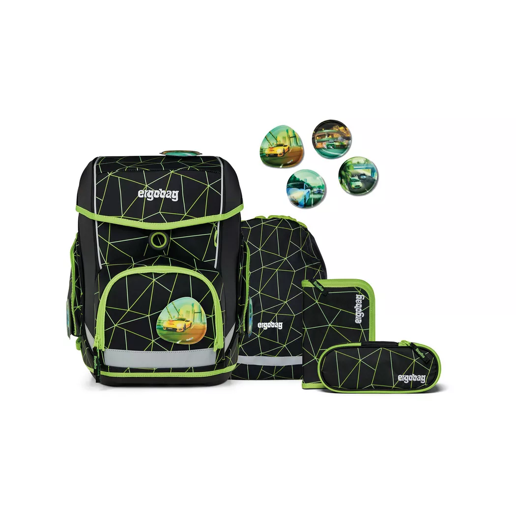 Ergobag - Schultornister-Set, 5-teilig, 28X40X25CM, Multicolor
