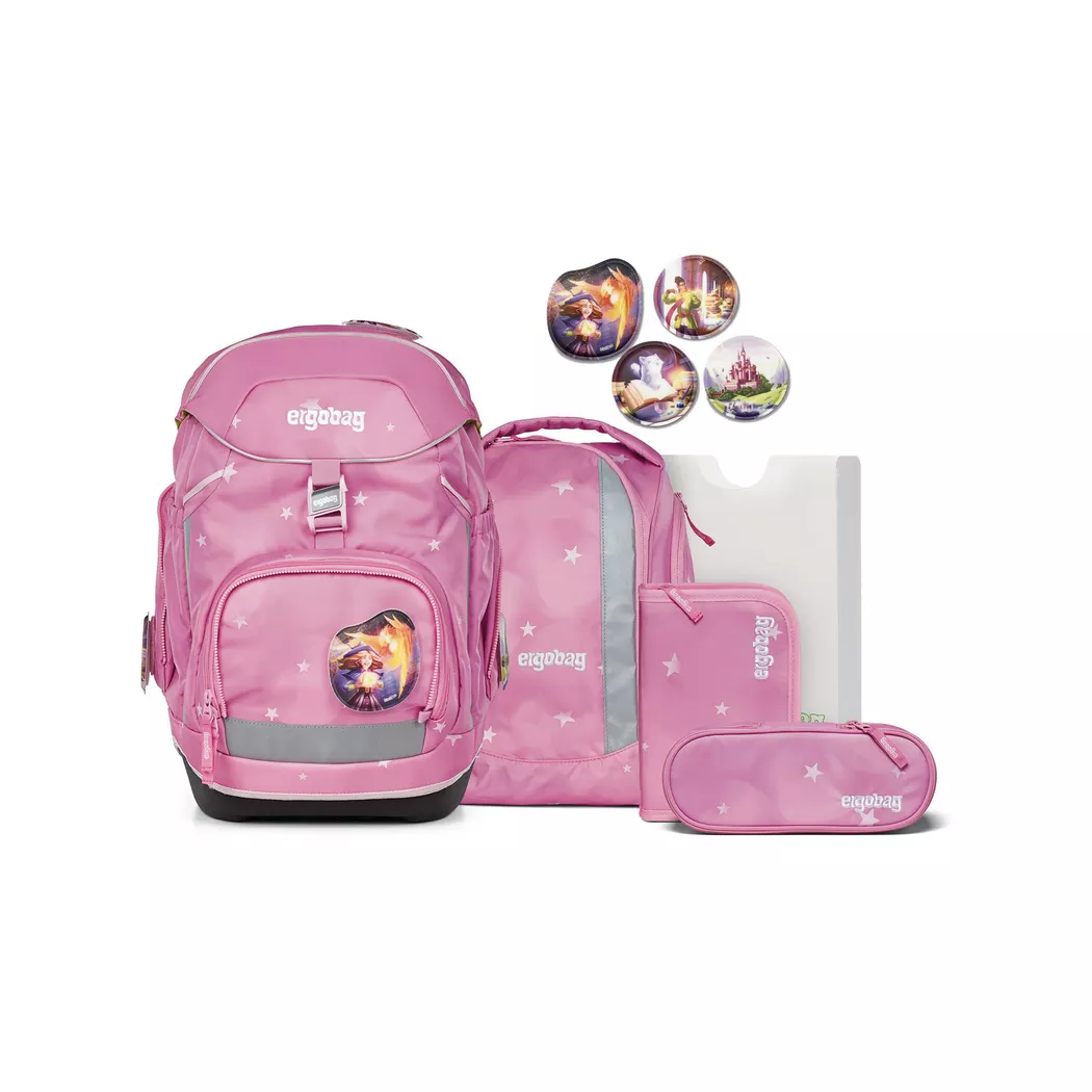 Ergobag - Schulrucksack-Set, 6-teilig, 28X40X25CM, Multicolor