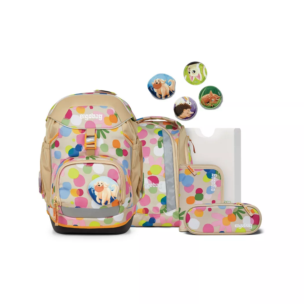 Ergobag - Schulrucksack-Set, 6-teilig, 28X40X25CM, Multicolor