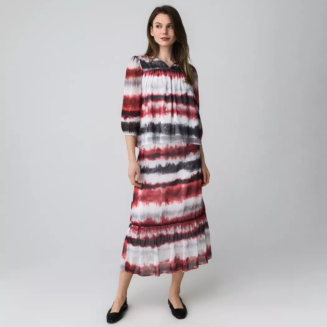 Manor Woman - Bluse, für Damen, Rot Bedruckt, Größe 34 2