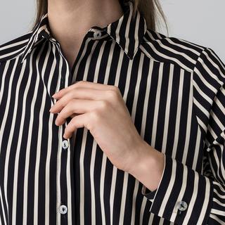 Manor Woman Robe chemise rayée  