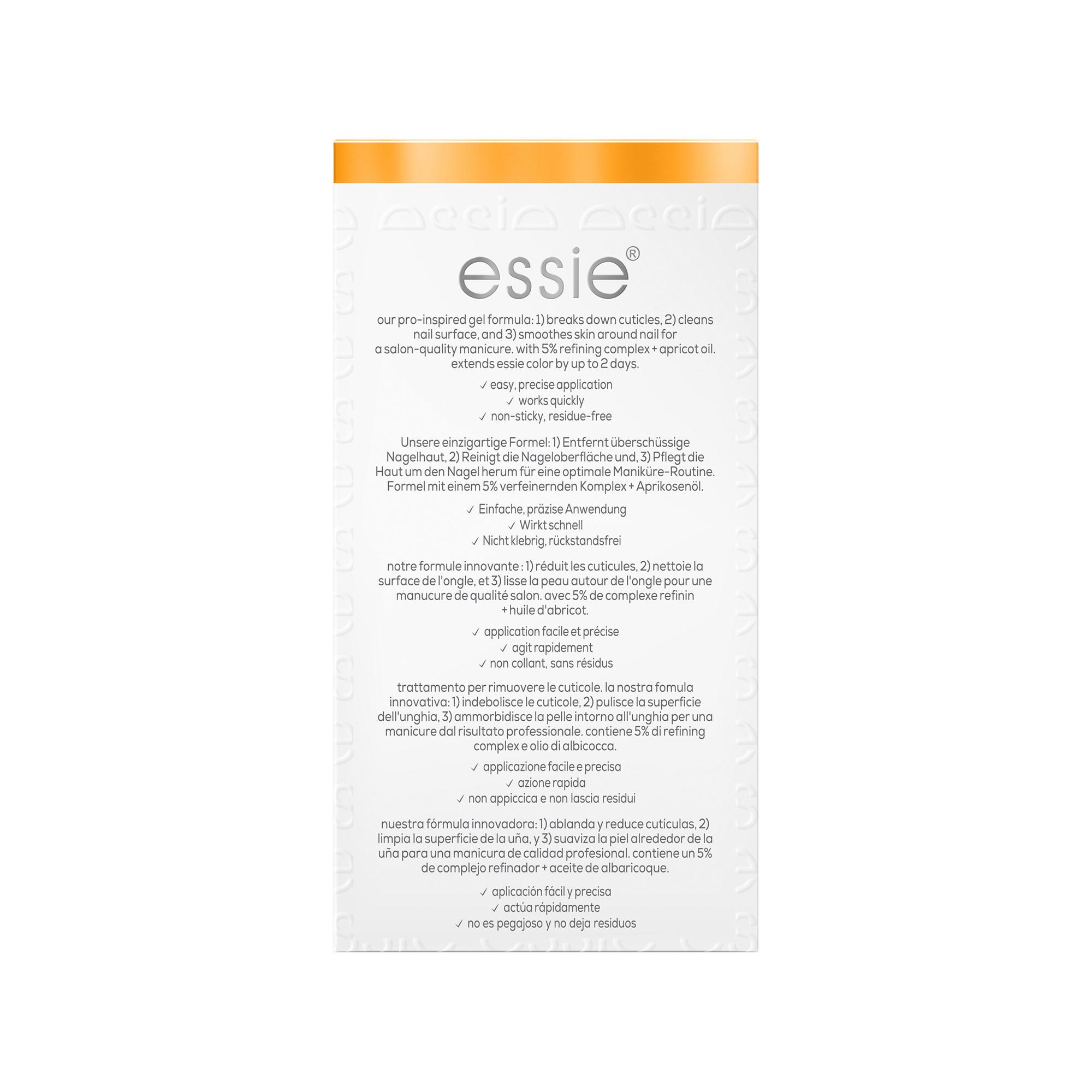 essie  Kit de soin des ongles ready.prep.go. avec retire-cuticules et pousse-cuticules 