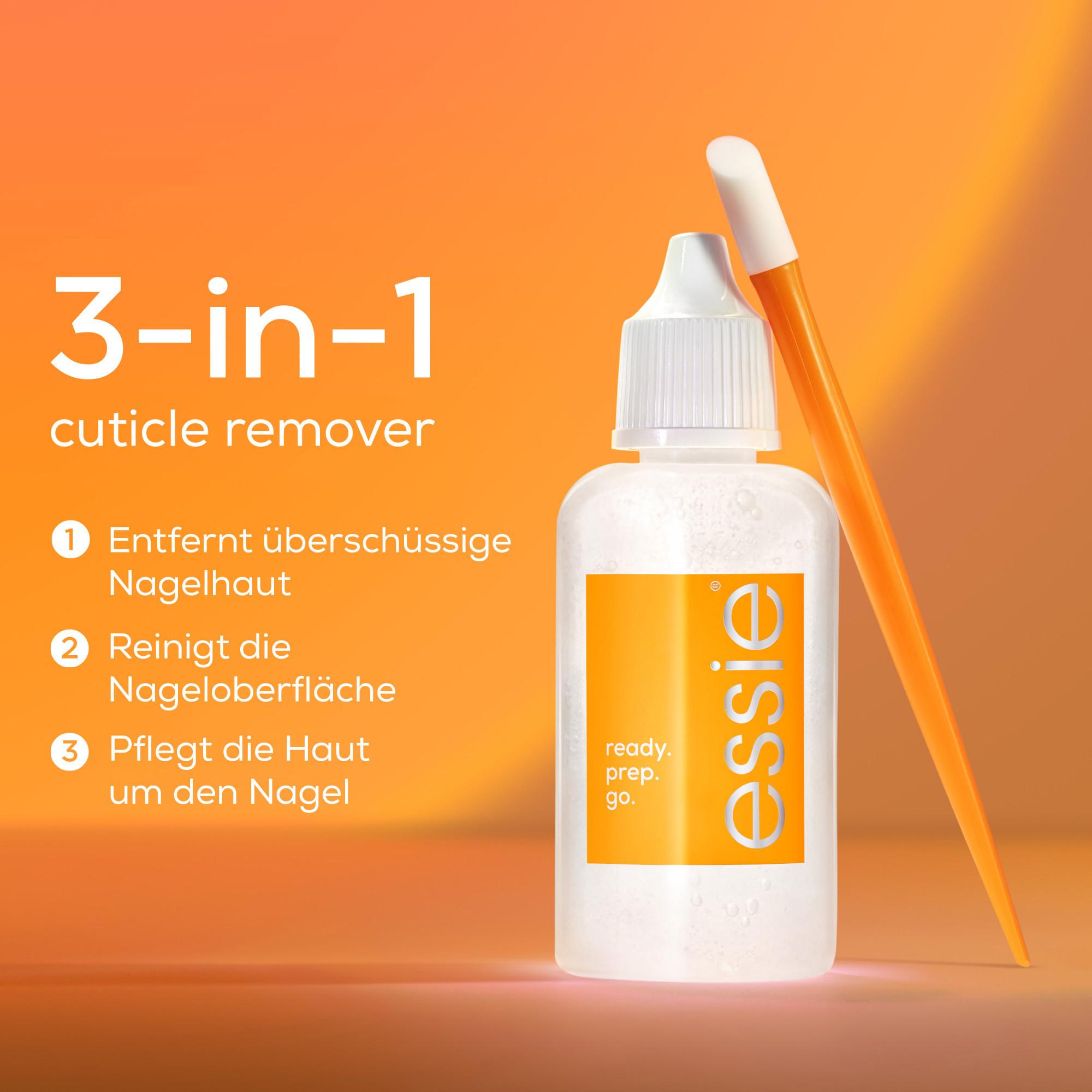 essie  Nagelpflegeset ready.prep.go. mit Nagelhautentferner und Nagelhautschieber 