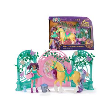 Unicorn Academy Ava & Einhorn Leaf Stall Spielset