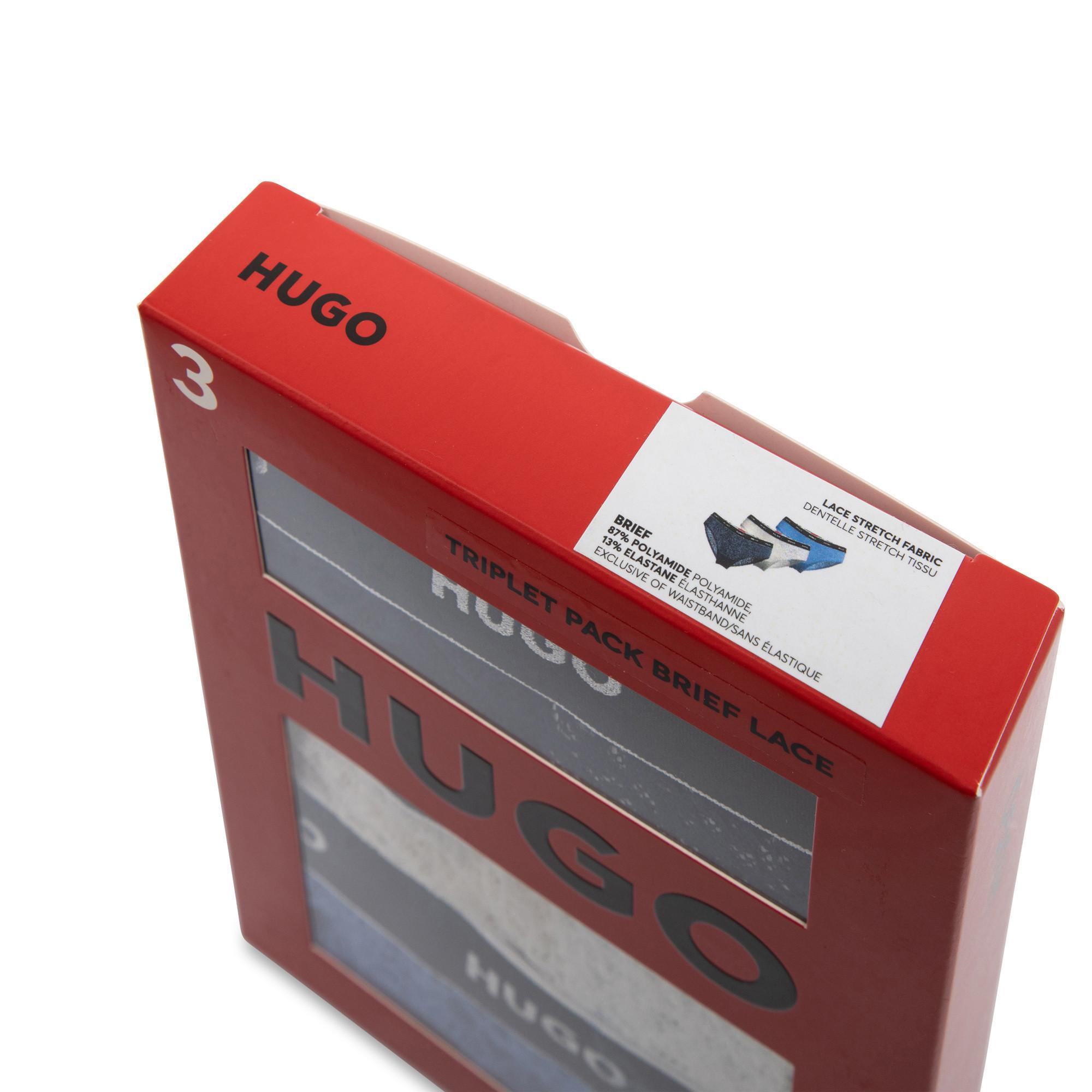 HUGO Lot de 3 Slips Dentelle  