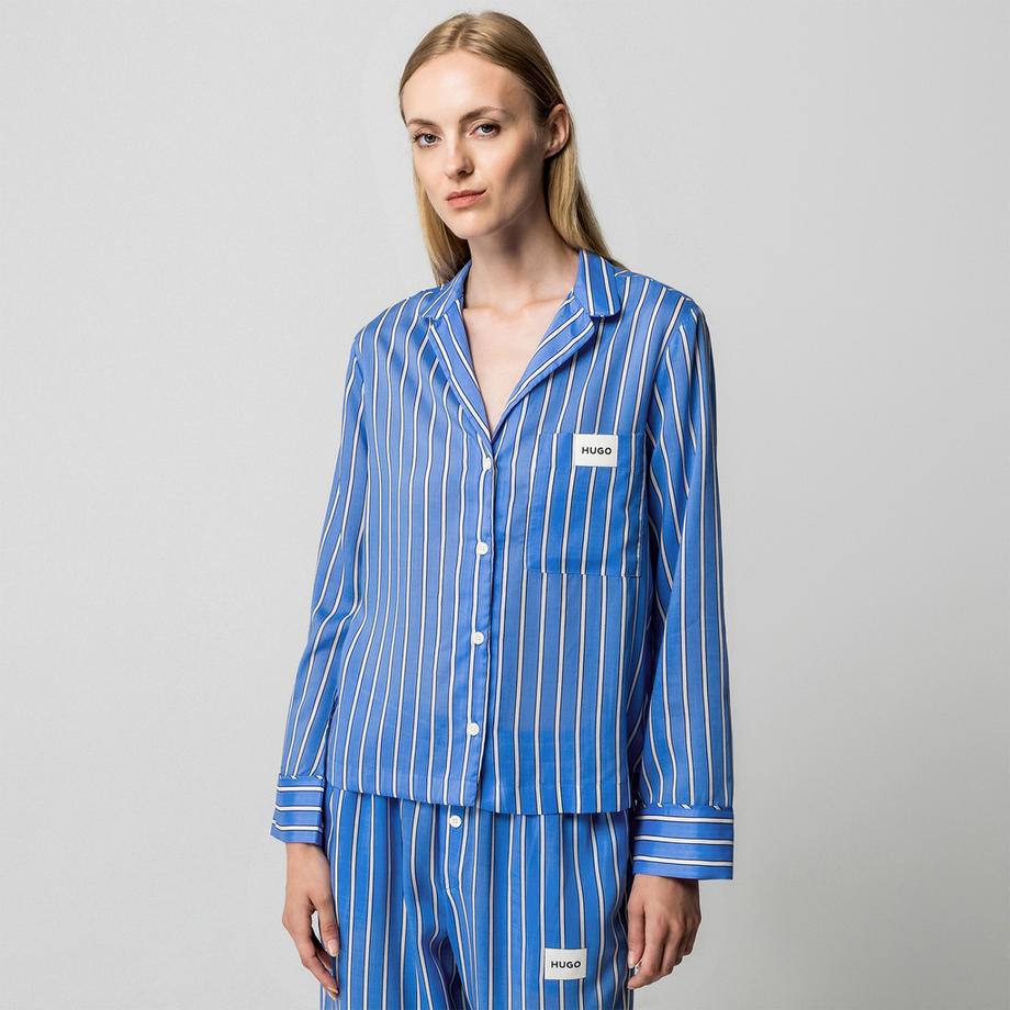 HUGO Haut de Pyjama Rayé Regular Fit  