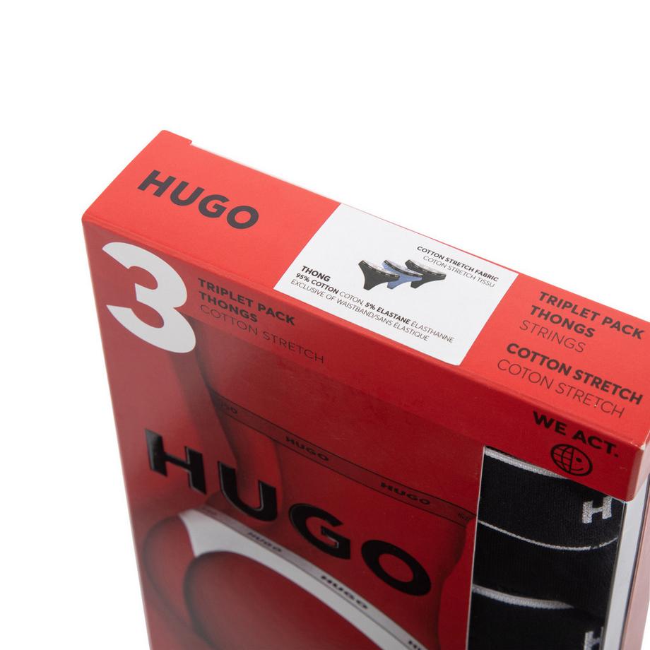 HUGO Tanga Lot de 3  
