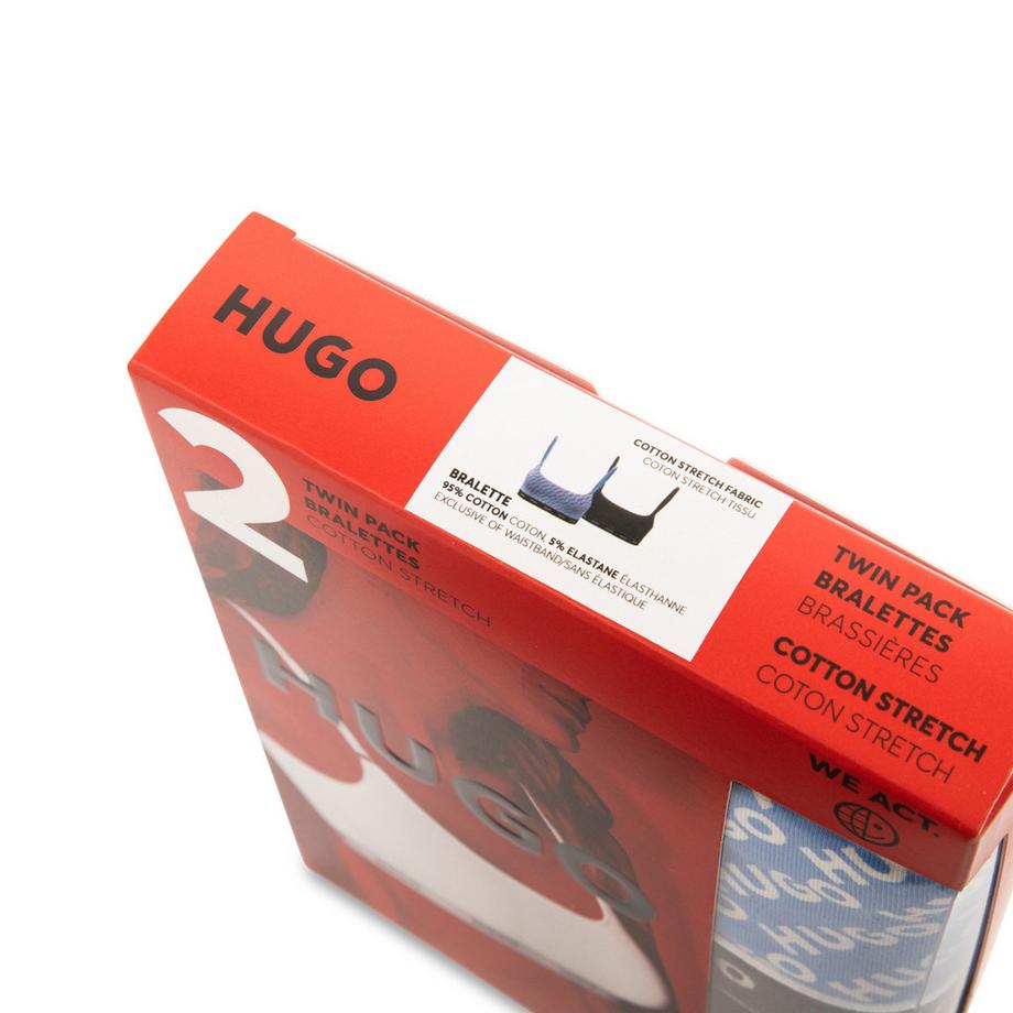 HUGO Duo Bralettes Coton Stretch  