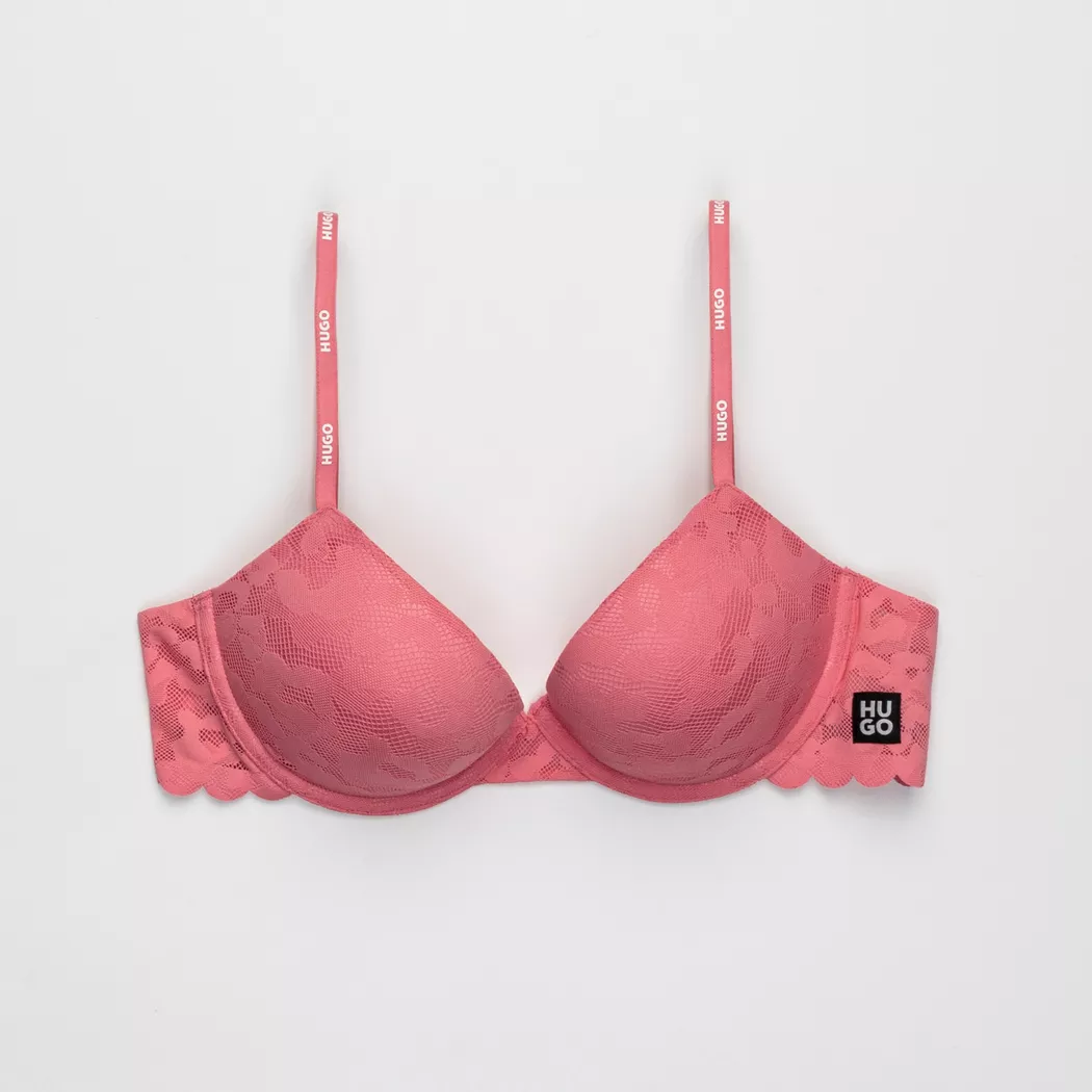 Hugo - BH mit Push up Effekt, für Damen, Hellrot, Größe 75B