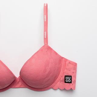 HUGO Soutien-gorge Push Up avec dentelle  