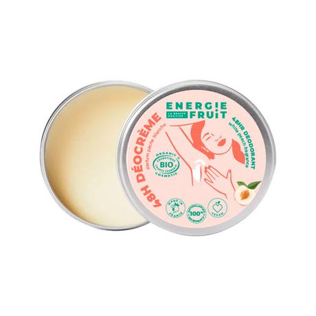 Energie Fruit  48H Deocreme Mit Weissem Pfirsich Und Reiswasser, Biozertifiziert Von Ecocert  