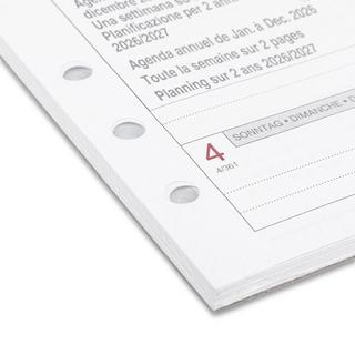 Manor Papeterie No Label Recharge Calendrier quotidien Refill 2026 