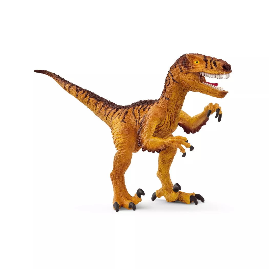 Schleich Dinosaurs Velociraptor Toy Plastic Blue & Green