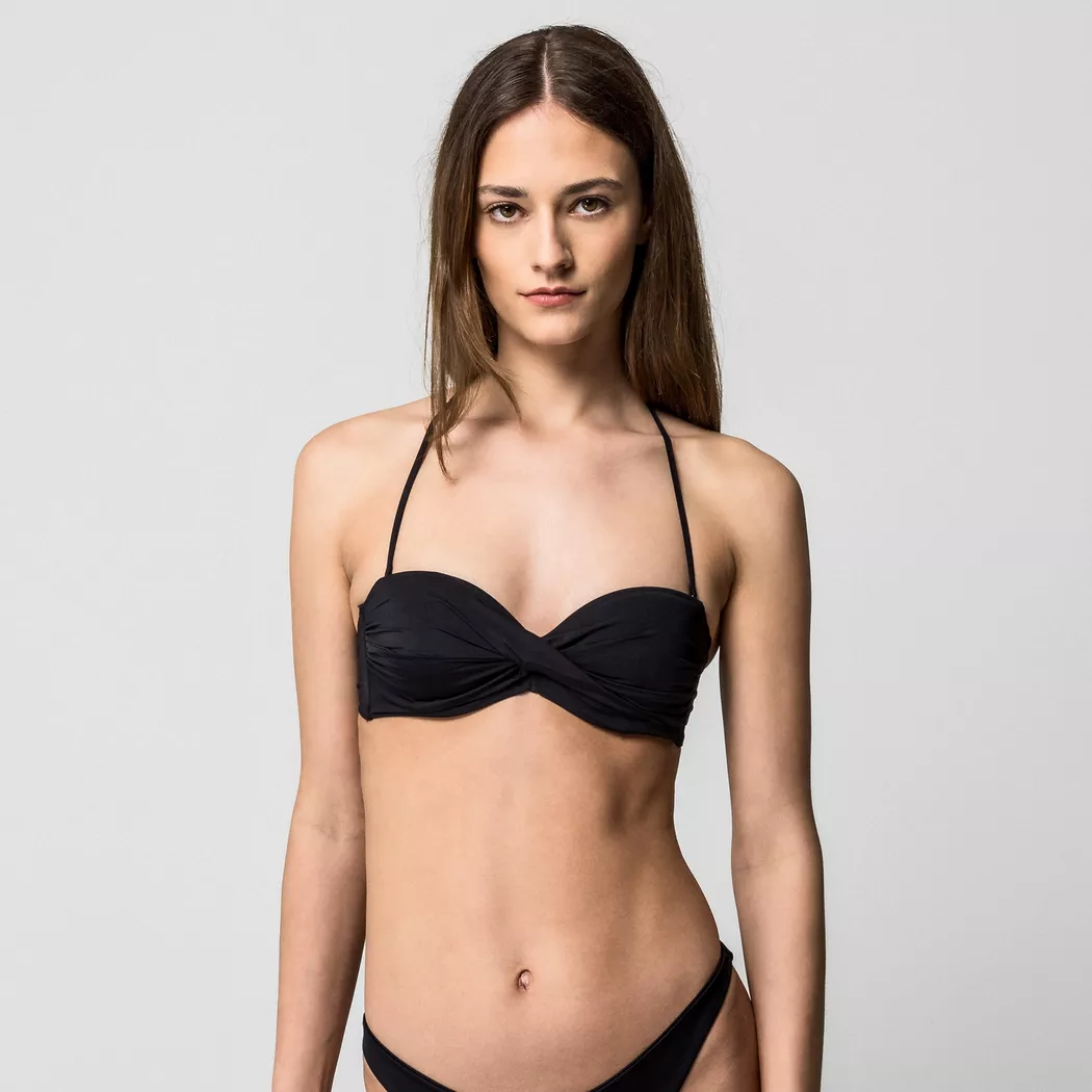 Manor Woman - Bikini, Bandeau, für Damen, Black, Größe XL
