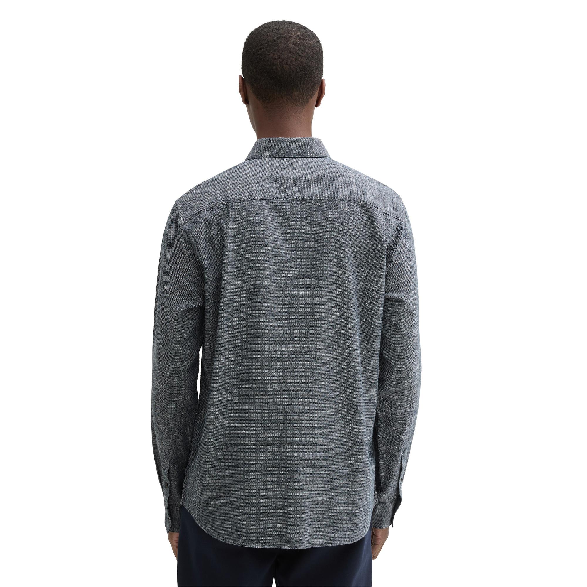 TOM TAILOR Langarmhemd Melange-Optik  