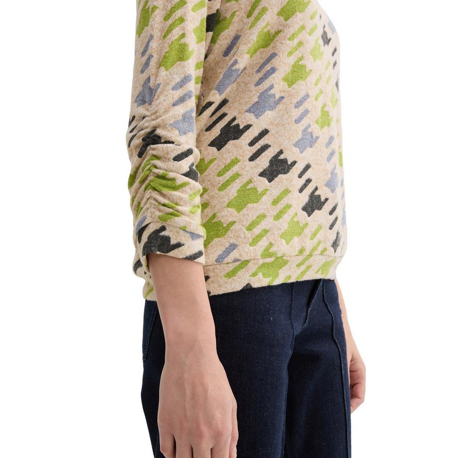 TOM TAILOR T-shirt à Manches 3/4 Motif  