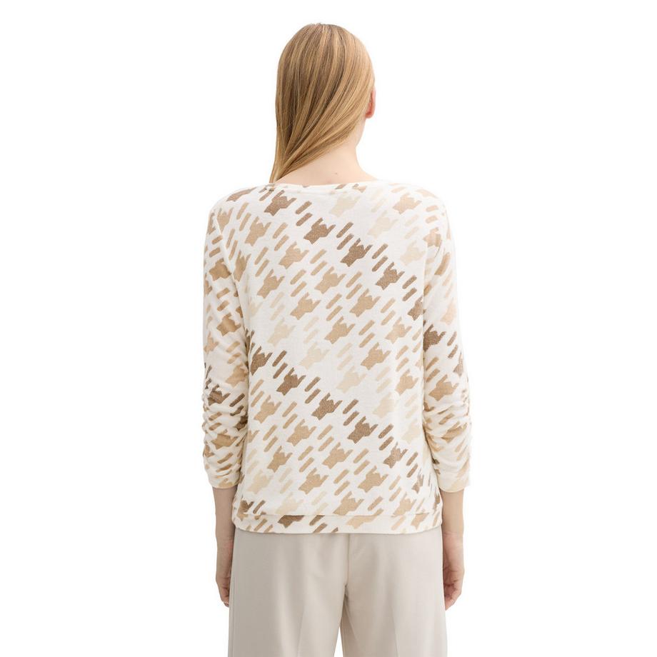 TOM TAILOR T-shirt a Maniche 3/4 Fantasia  